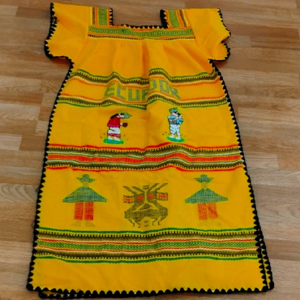 Hand Made Embroidered Dress M